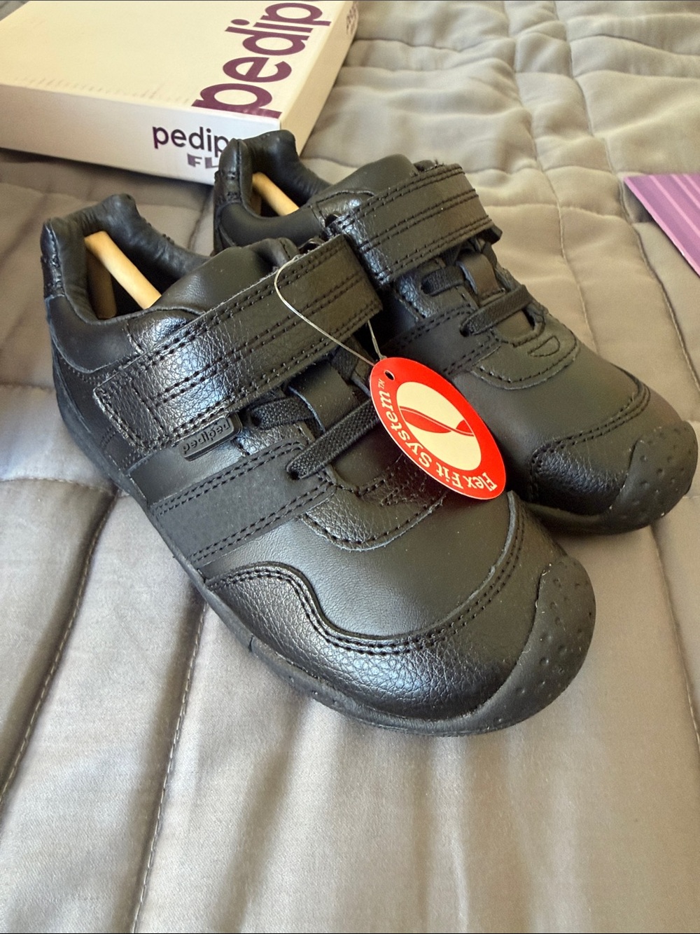 Boys Pediped Channing Black brand new size 10-10.5 toddler US 27 EU